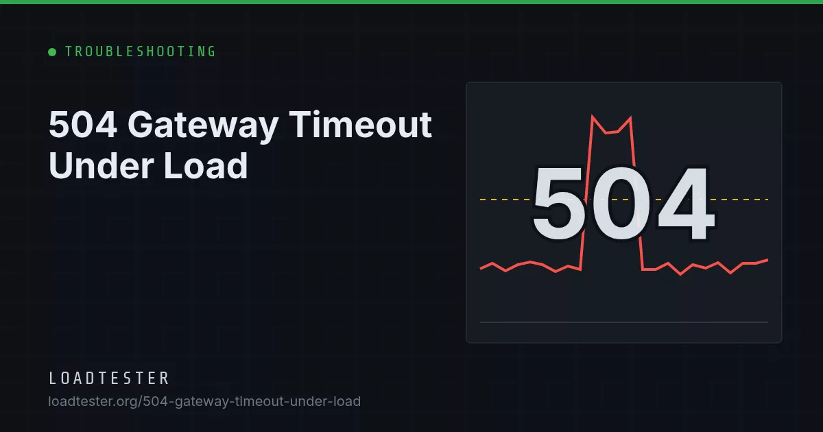 504 Gateway Timeout Under Load: LoadTester illustration