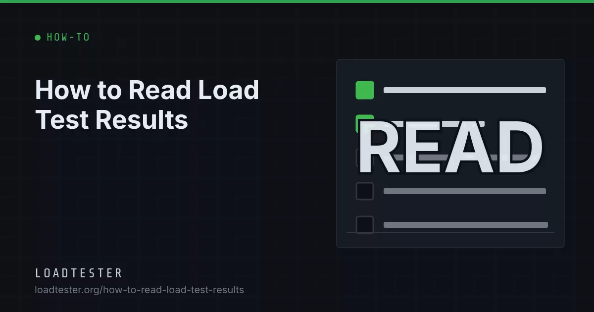 How to Read Load Test Results: LoadTester illustration