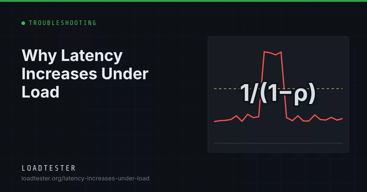 Why Latency Increases Under Load: LoadTester illustration