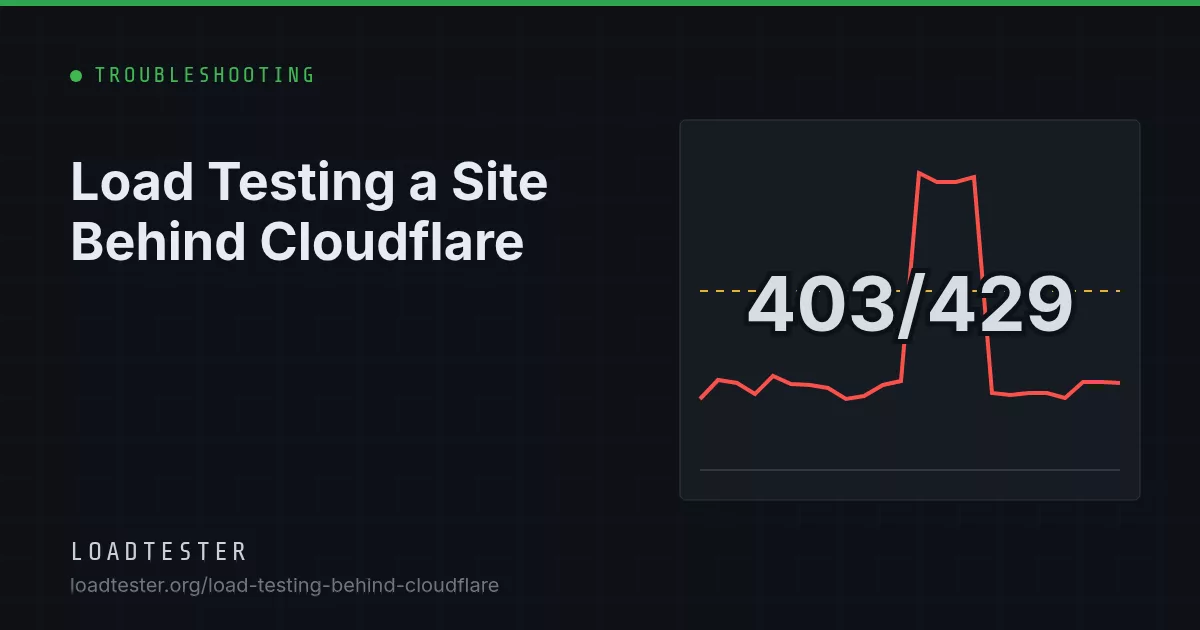 Load Testing a Site Behind Cloudflare: LoadTester illustration