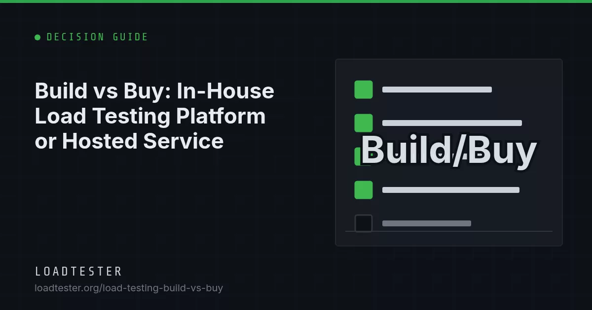 Architecture diagram of an in-house load testing platform with the components that need recurring maintenance highlighted in red