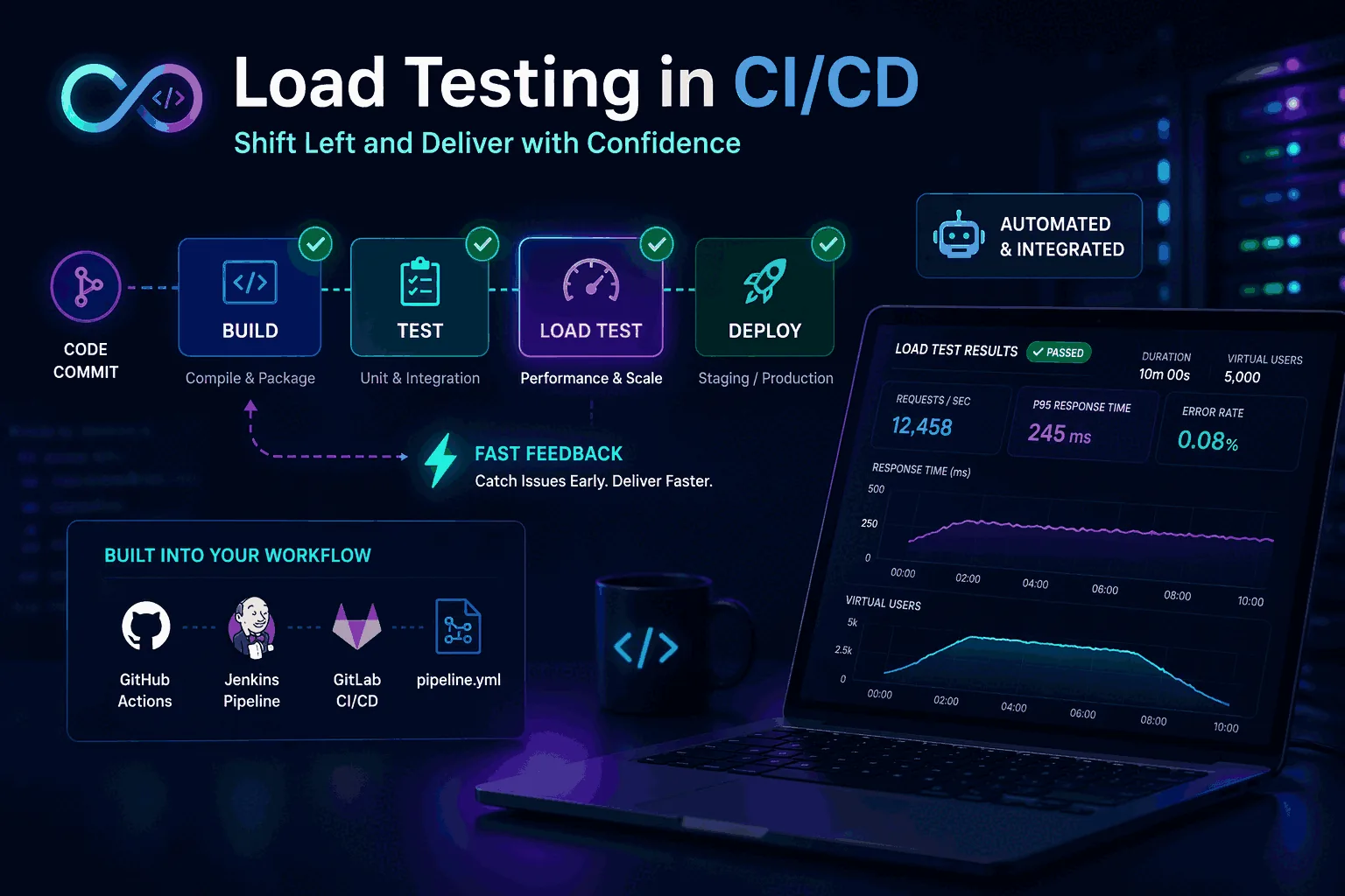 Load Testing in CI/CD illustration