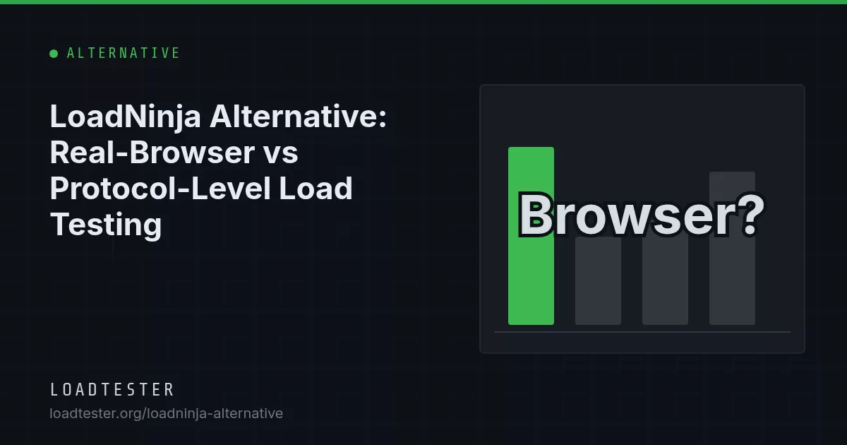 Timeline of a page load showing which segments protocol-level and real-browser load tests each measure