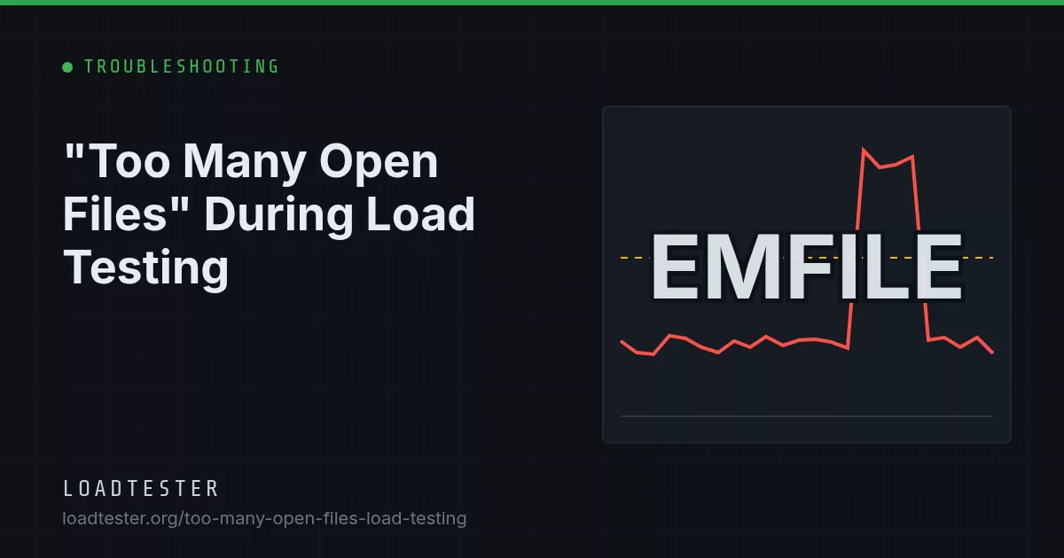 "Too Many Open Files" During Load Testing: LoadTester illustration
